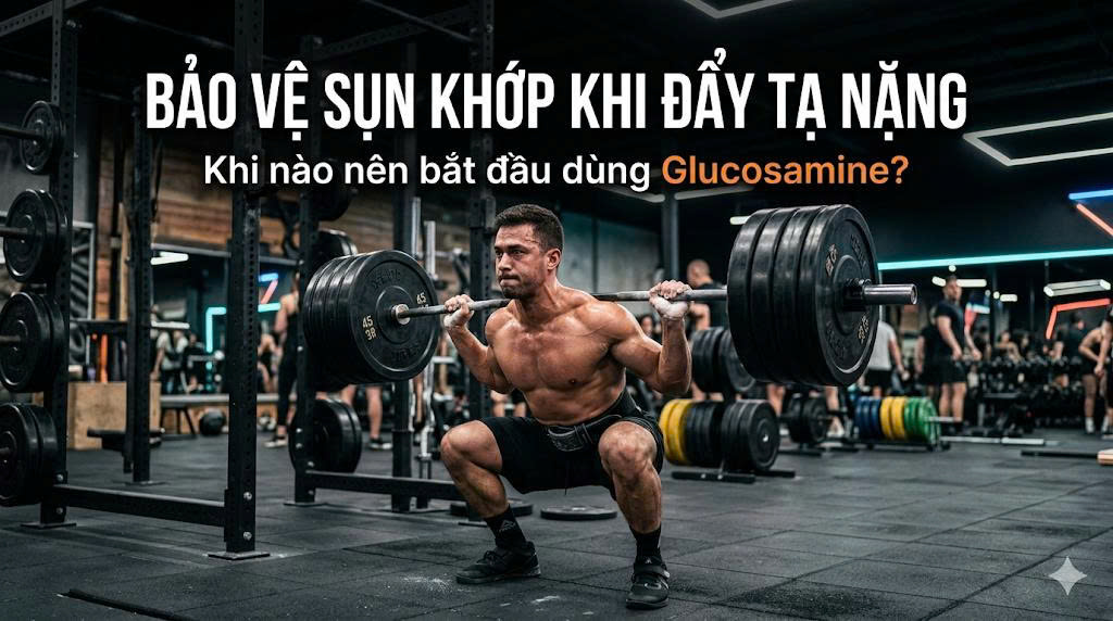 Bảo vệ sụn khớp khi đẩy tạ nặng: Khi nào nên bắt đầu dùng Glucosamine?