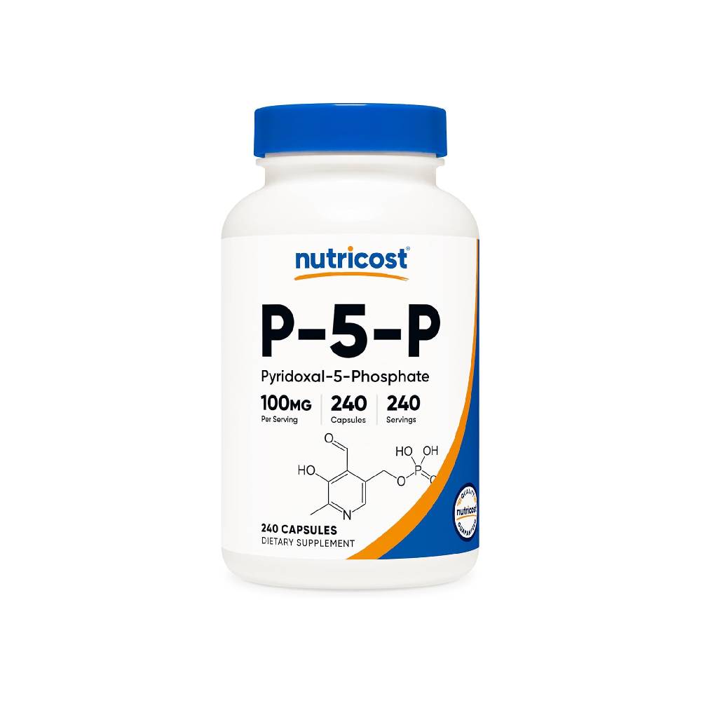 Nutricost P5P Bổ Sung Vitamin B6 - Cải Thiện Nội Tiết Tố, Tâm Trạng, Giảm Căng Thẳng