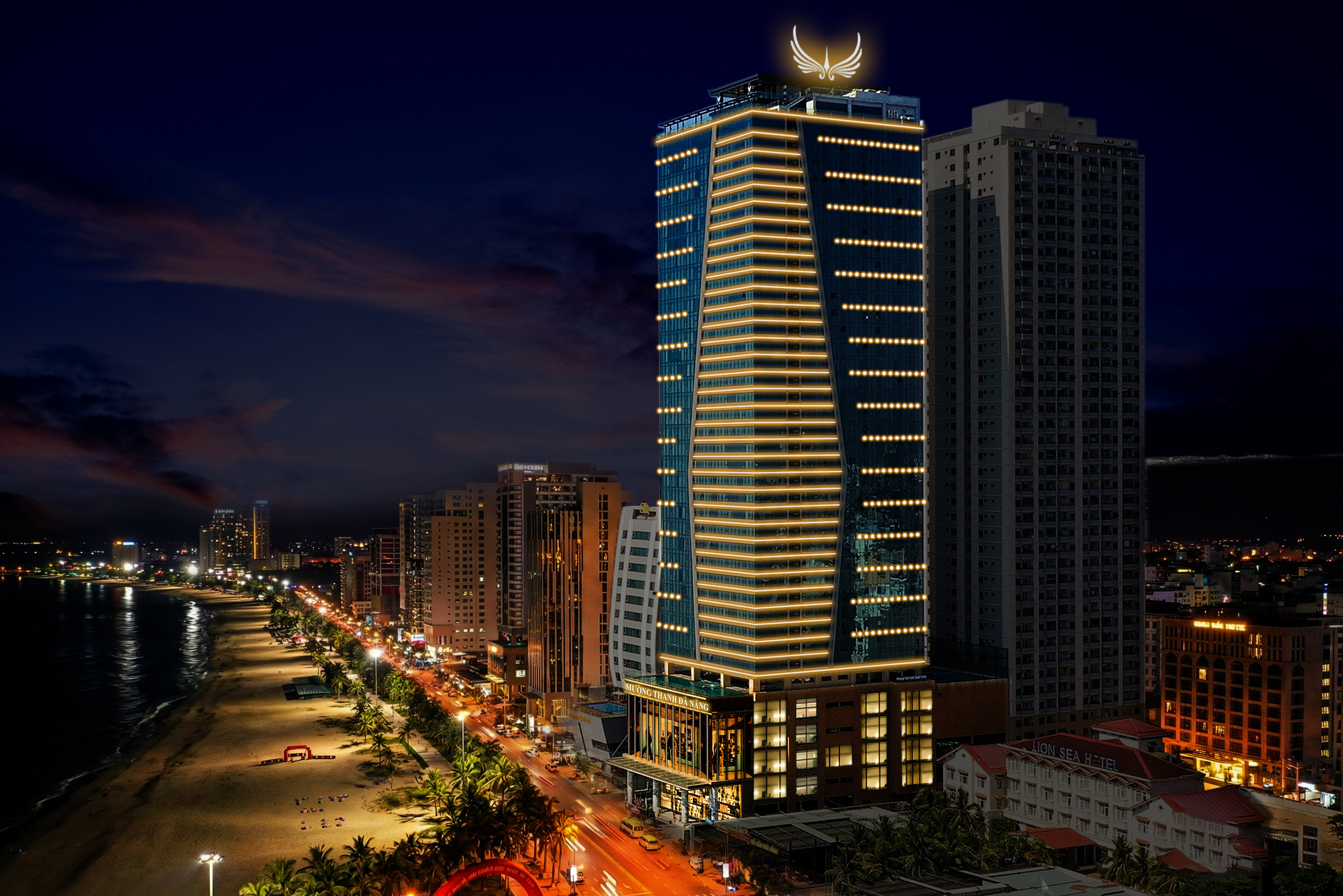 Dự án chiếu sáng mặt ngoài Khách sạn Mường Thanh Luxury Đà Nẵng