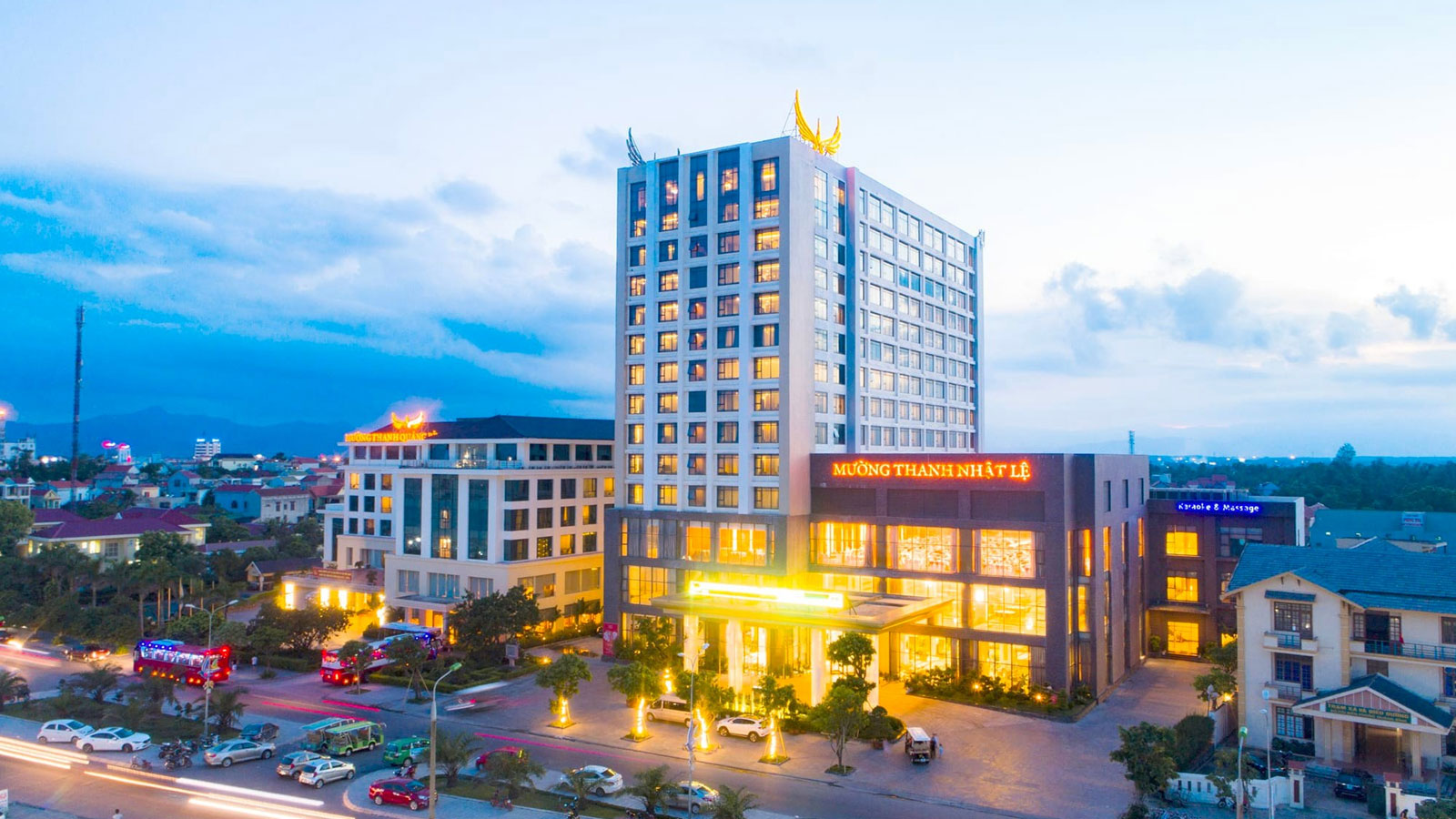 Dự án chiếu sáng mặt ngoài Khách sạn Mường Thanh Luxury Nhật Lệ