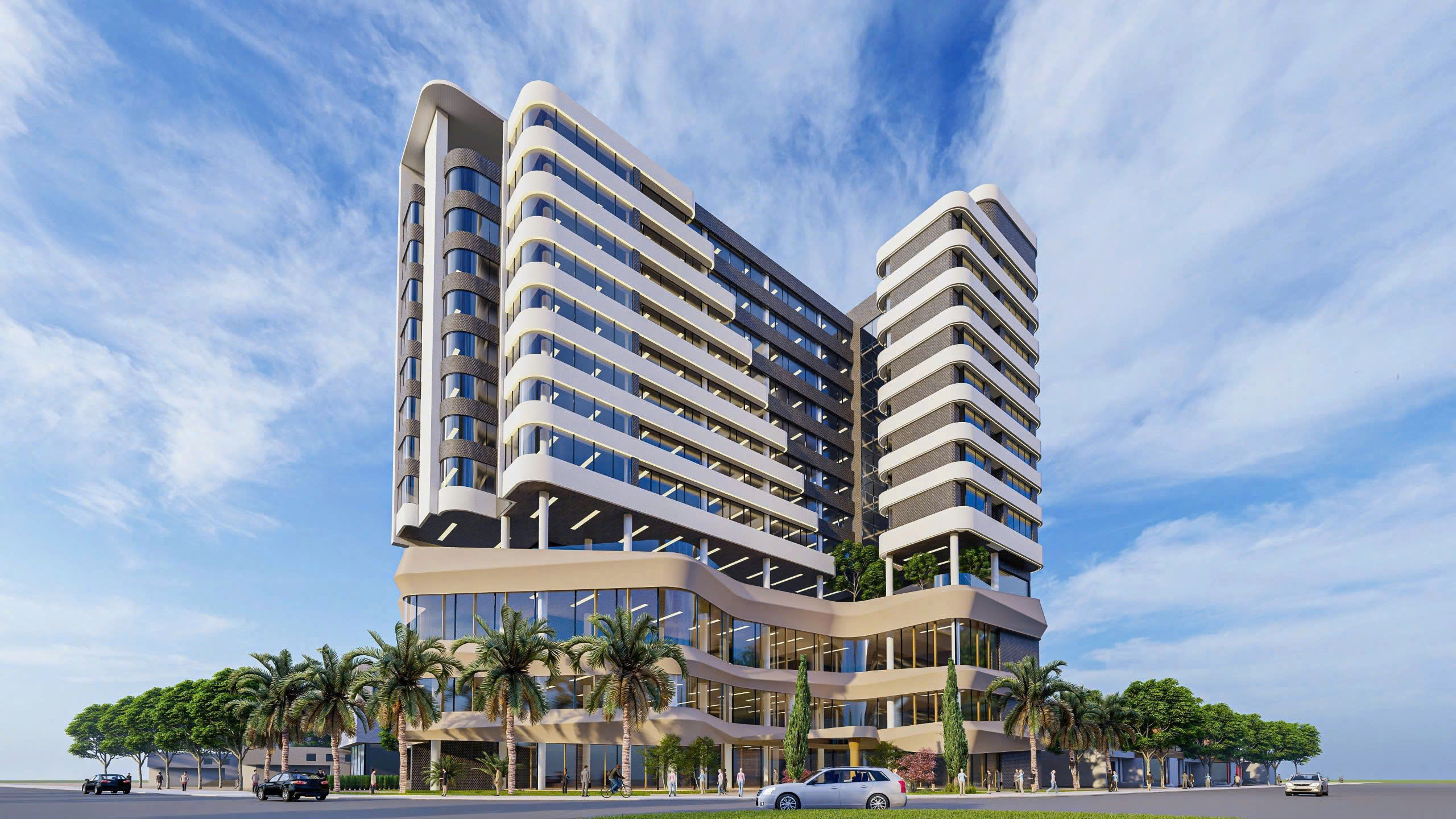 Dự án chiếu sáng mỹ thuật mặt ngoài khách sạn Mường Thanh Luxury Điện Biên