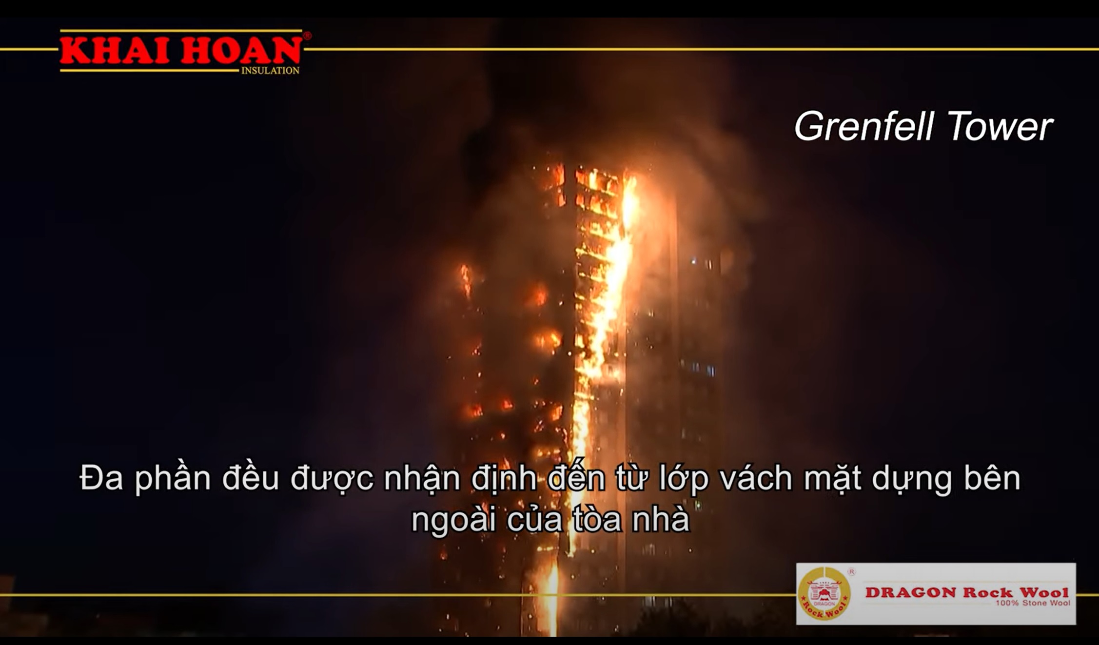 GIẢI PHÁP CHỐNG CHÁY MẶT DỰNG FACADE TỪ BÔNG SỢI ĐÁ DRAGON ROCK WOOL® (100% STONE WOOL)