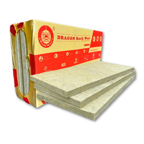 BÔNG TẤM CÔNG NGHIỆP (HRT) - Bông sợi đá DRAGON ROCKWOOL (100% Stone Wool)
