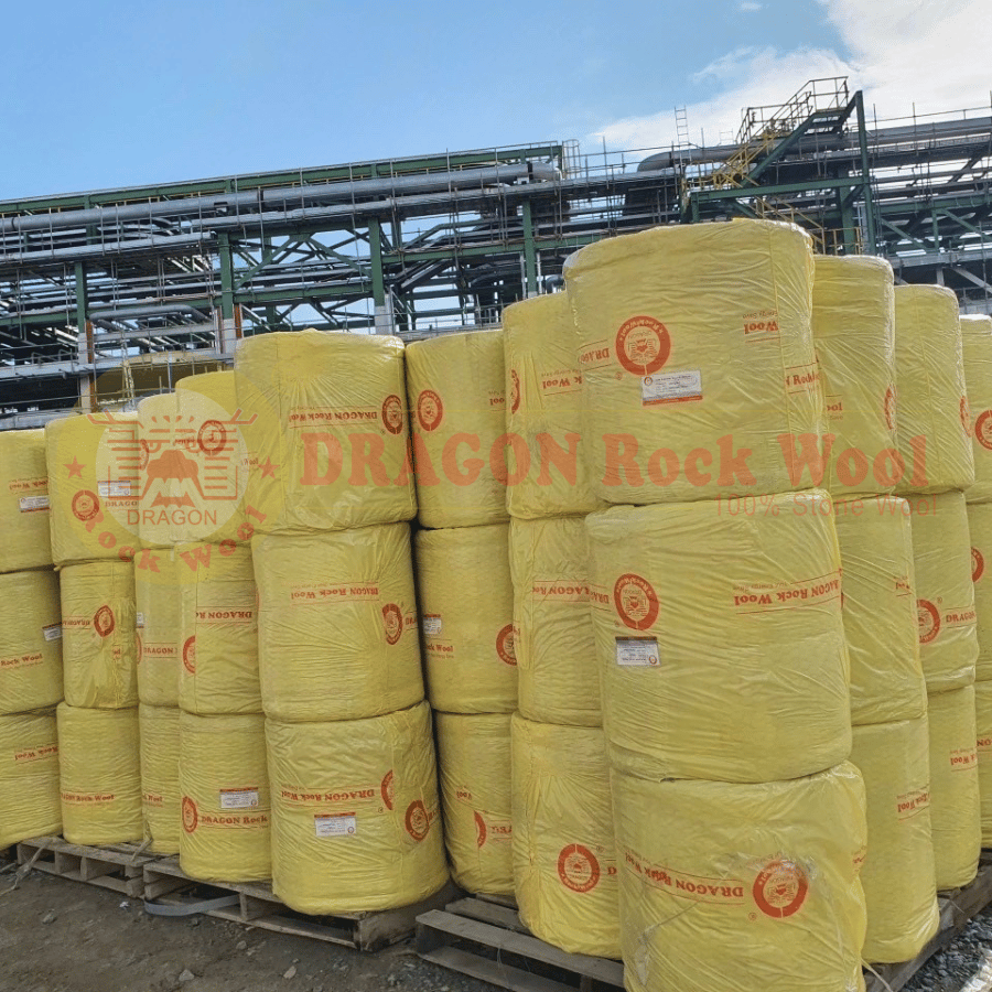 BÔNG CUỘN ĐAN LƯỚI (HBL) - Bông sợi đá DRAGON ROCKWOOL (100% Stone Wool)