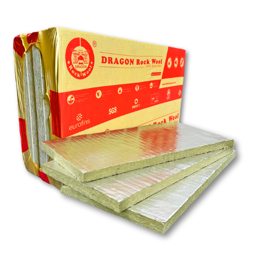 BÔNG TẤM CÔNG NGHIỆP (HRT) - Bông sợi đá DRAGON ROCKWOOL (100% Stone Wool)