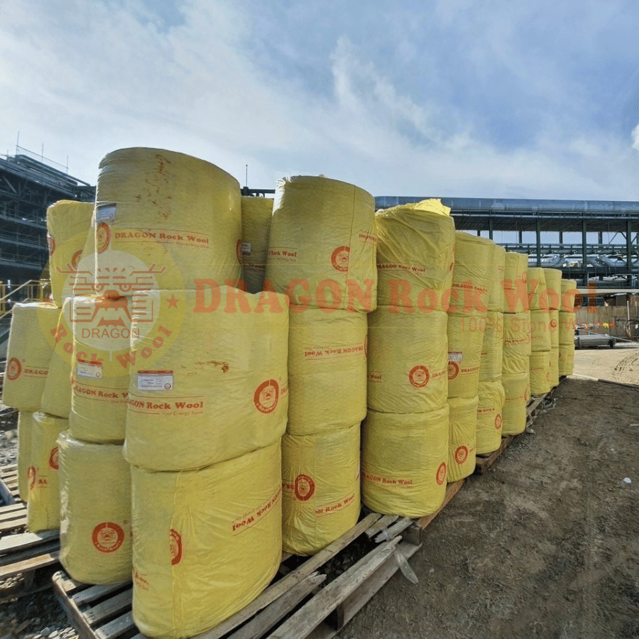 BÔNG CUỘN ĐAN LƯỚI (HBL) - Bông sợi đá DRAGON ROCKWOOL (100% Stone Wool)