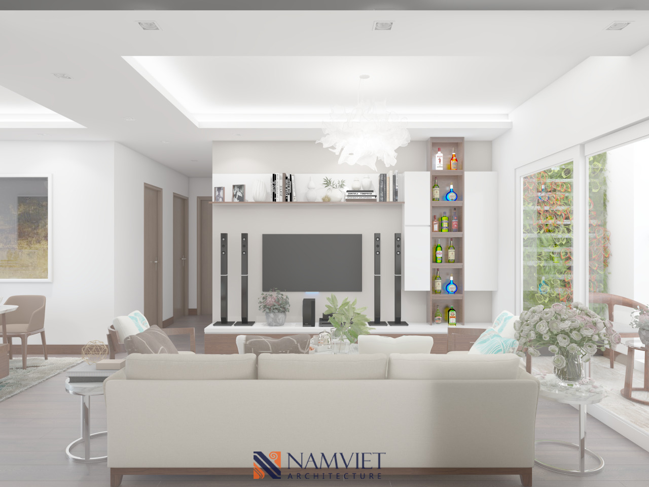 THIẾT KẾ NỘI THẤT CĂN HỘ 2 PHÒNG NGỦ ĐẸP VÀ TIỆN NGHI