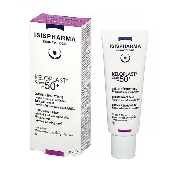 Kem phòng ngừa sẹo lồi, tăng sắc tố ISIS Pharma Keloplast Scars SPF 50+ 40ml