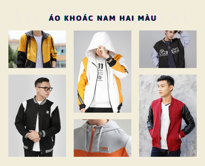 TOP 7 Kiểu áo khoác hai màu được nam giới ưa chuộng nhất