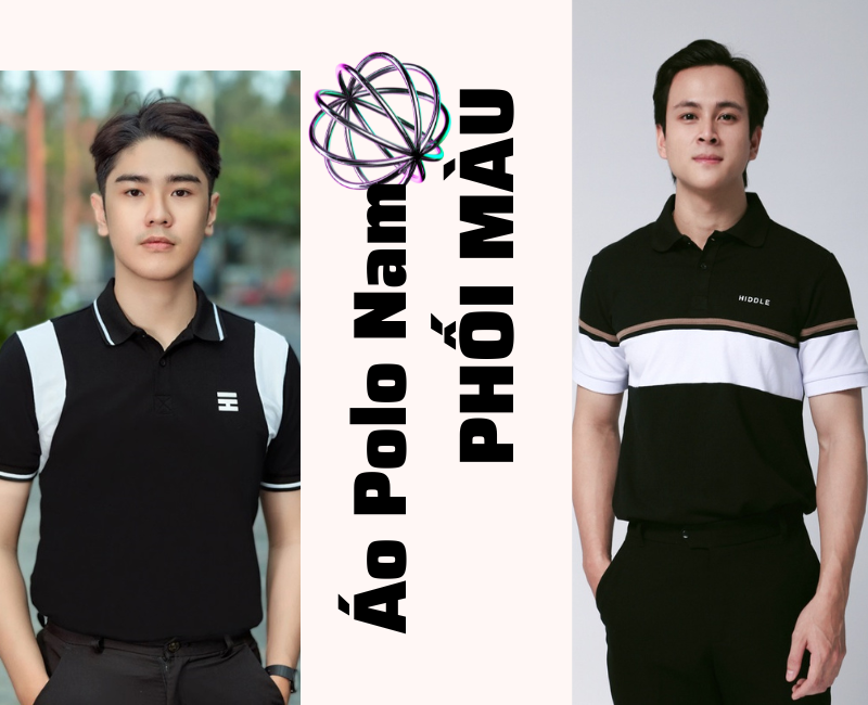 TOP 5 kiểu áo polo nam phối màu đẹp & trẻ trung Brand HIDDLE