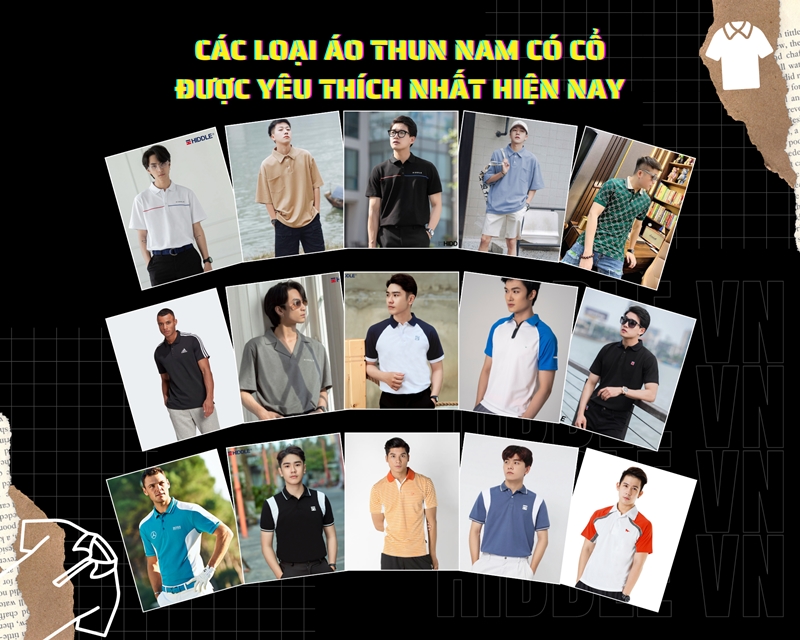 Các loại Áo Thun Nam Có Cổ được yêu thích nhất hiện nay