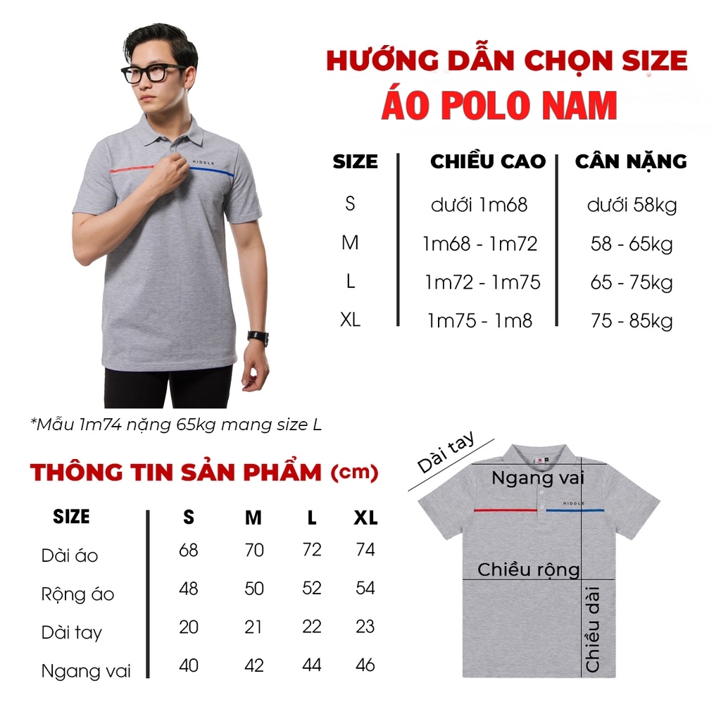 Hướng dẫn chọn size áo Polo cho nam chuẩn xác nhất