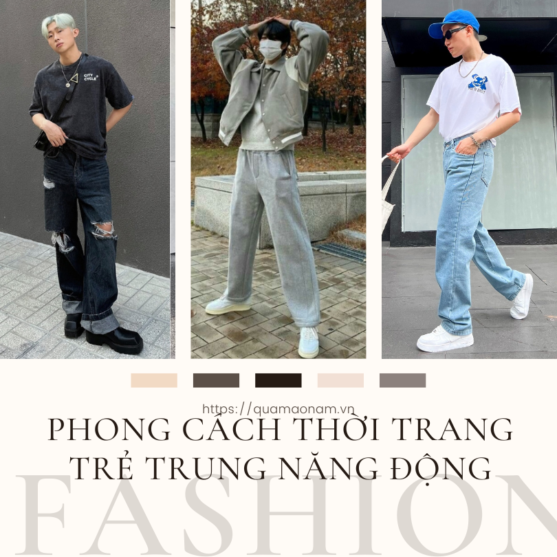 5 ý tưởng phối đồ theo phong cách thời trang nam trẻ trung