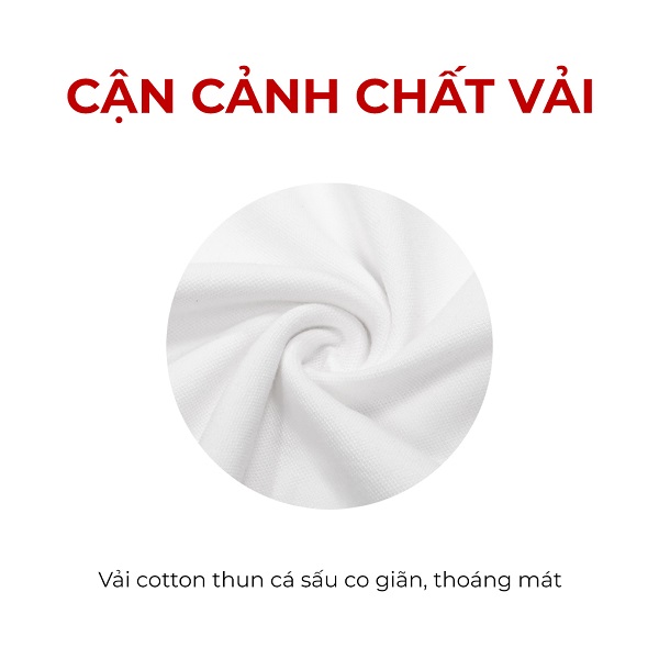 Vải thun ca sấu, co giãn thoáng mát