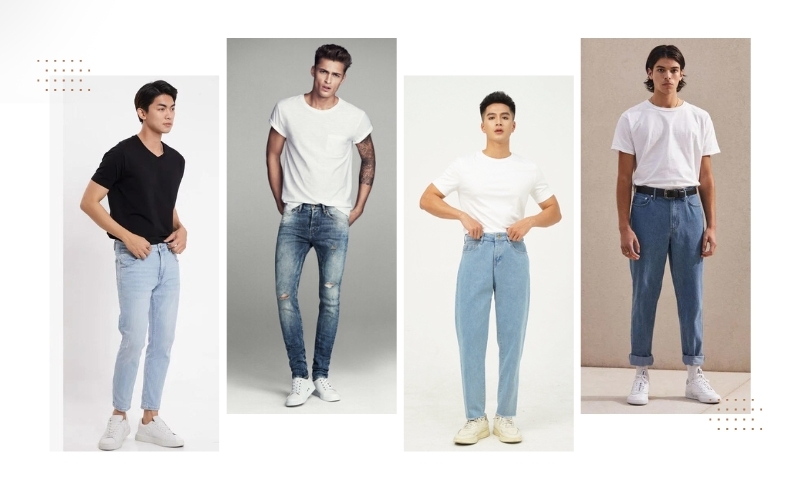 10 Bí kíp mặc đẹp khi phối áo thun cùng quần jean nam