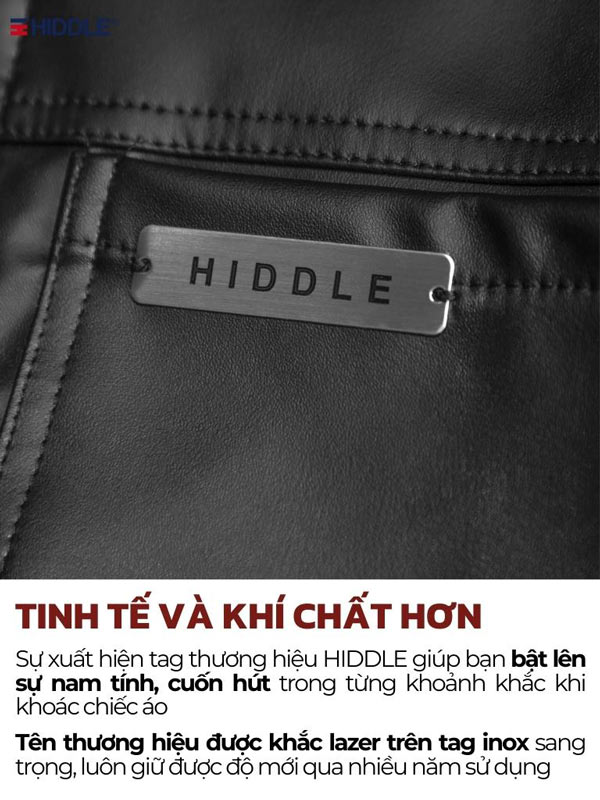 Áo khoác da nam cao cấp Hiddle Classic H10-AK7 