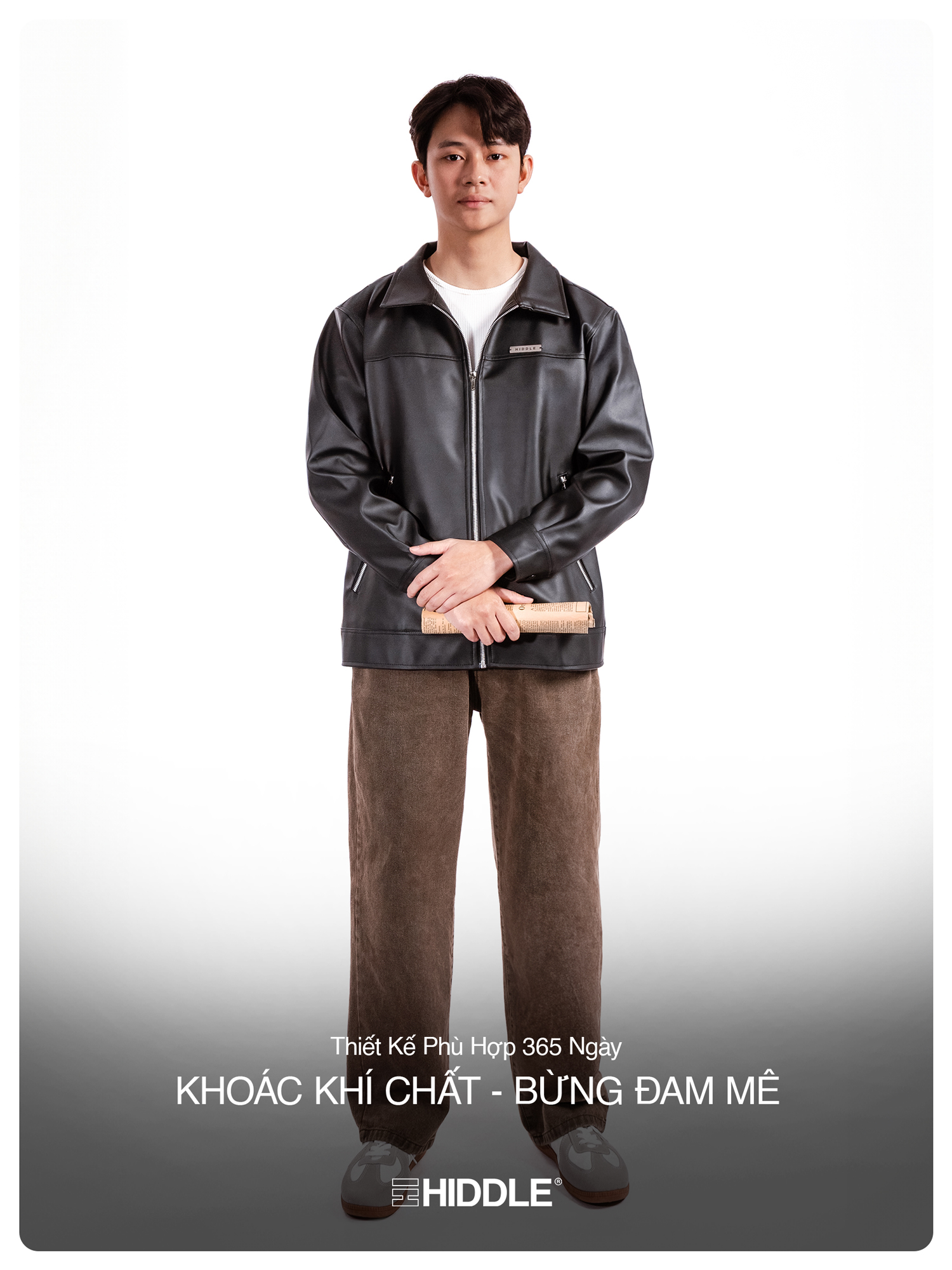 áo da nam cao cấp chính hãng HIDDLE