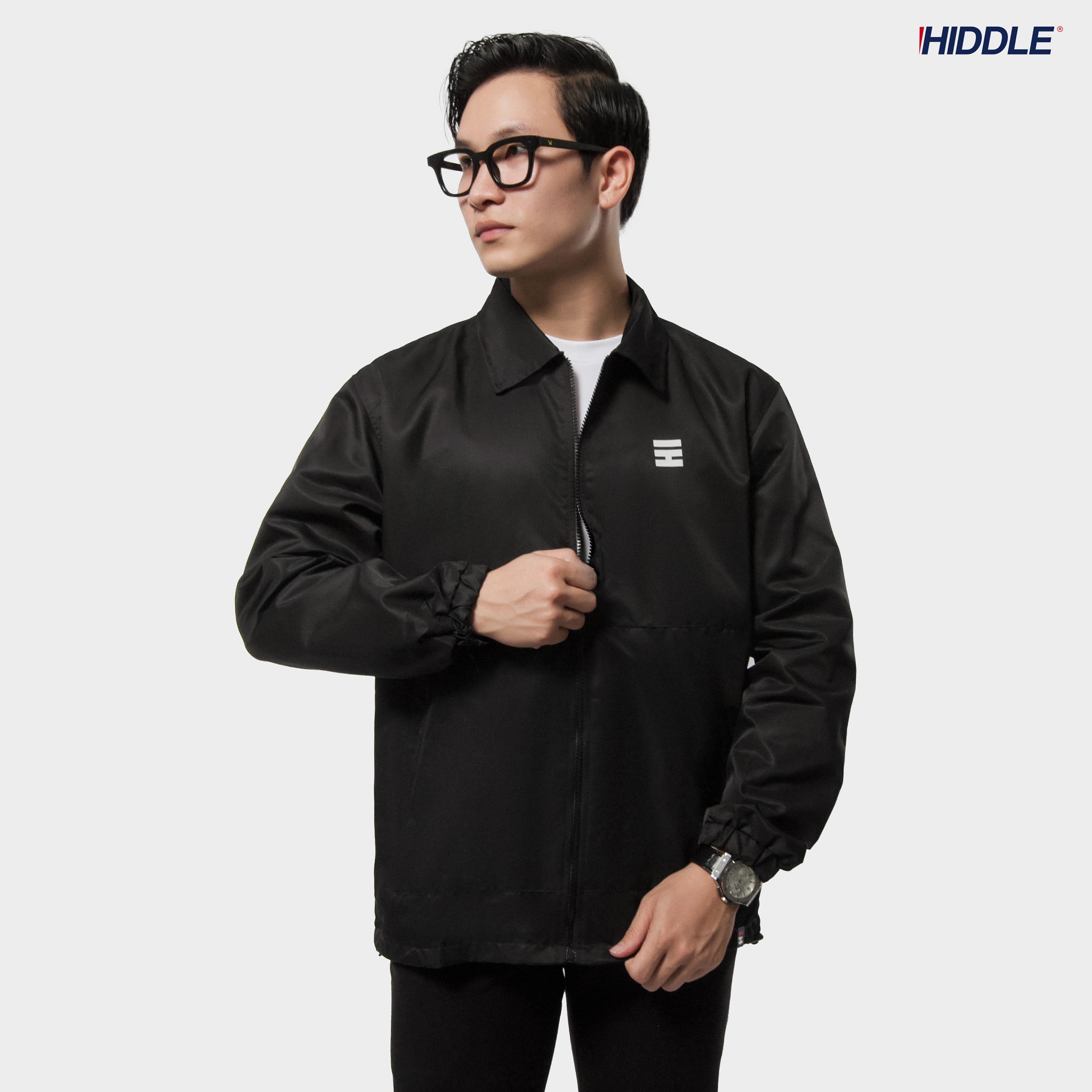 Áo khoác dù nam 2 lớp cao cấp, kháng nước nhẹ HIDDLE #100122 Áo Khoác Dù Nam 2 Lớp Cao Cấp, Kháng Nước Nhẹ Hiddle #100122