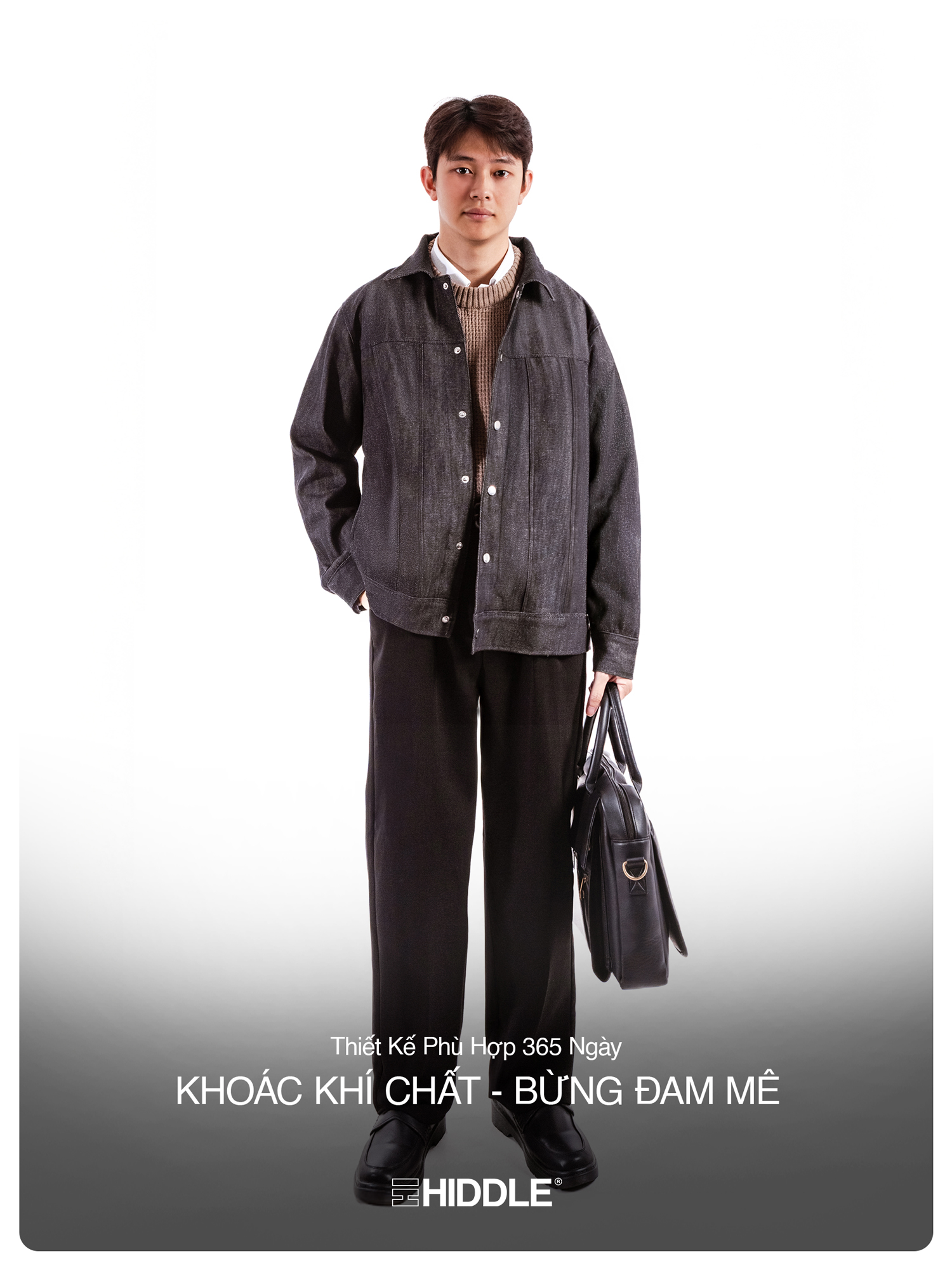 Áo khoác nam jean cao cấp Classic Hiddle H-AK5