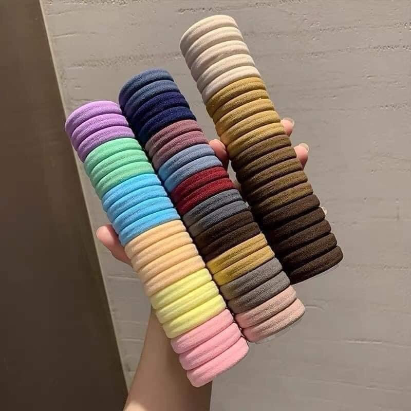 Dây cột tóc buộc tóc Scrunchies vải satin phong cách retro cổ điển cao cấp  - Cột tóc | ThờiTrangNữ.vn