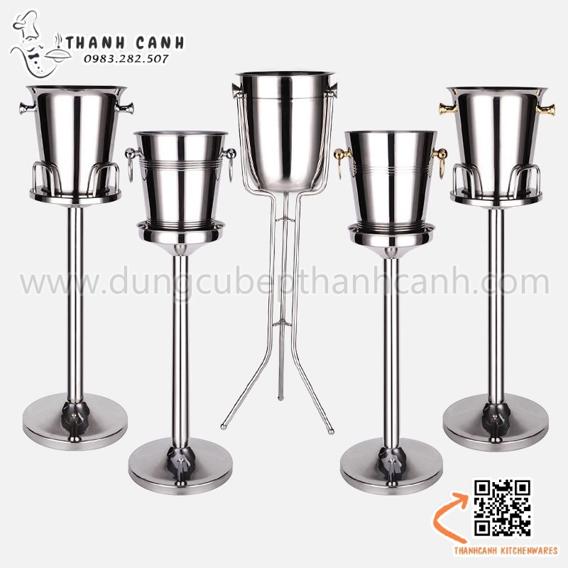 Tổng hợp những mẫu bộ chân và xô ướp lạnh rượu vang cao cấp và thời trang