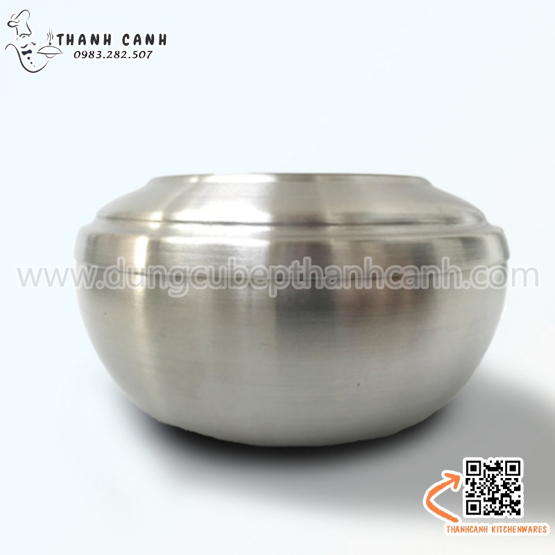 Bát inox có nắp, chén inox có nắp