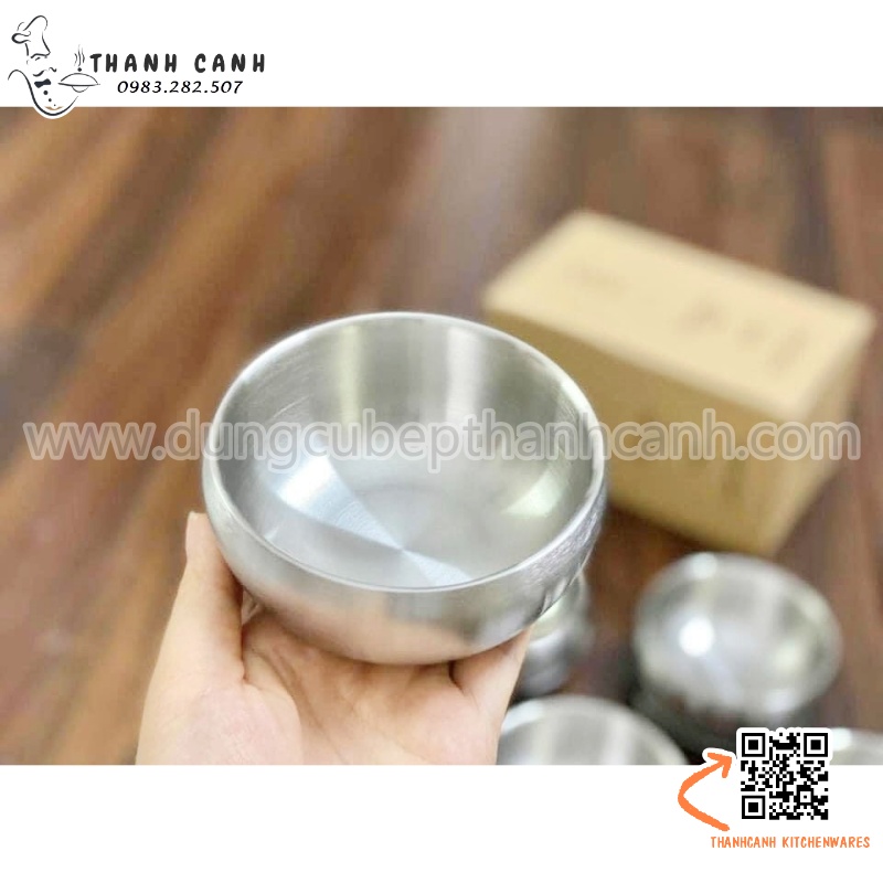 Bát inox có nắp, chén inox có nắp