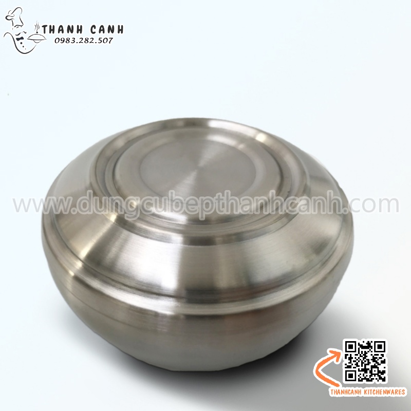 Bát inox có nắp, chén inox có nắp