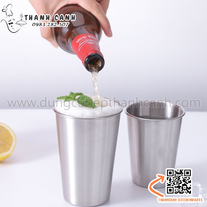 Cốc inox 350ml, cốc inox 500ml
