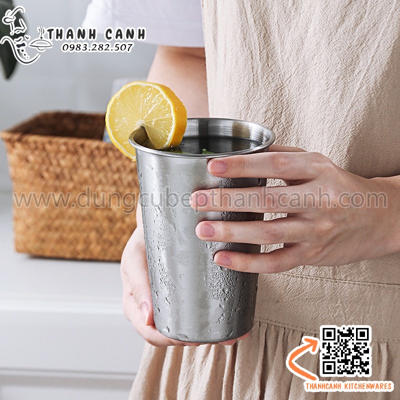 Cốc inox 350ml, cốc inox 500ml