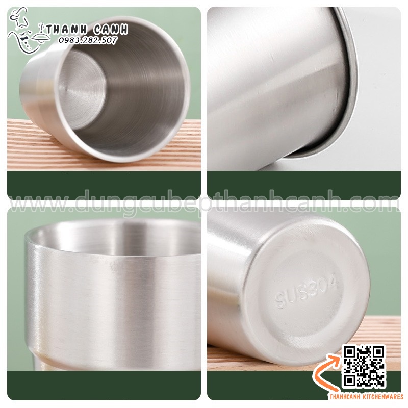 Cốc inox hai lớp