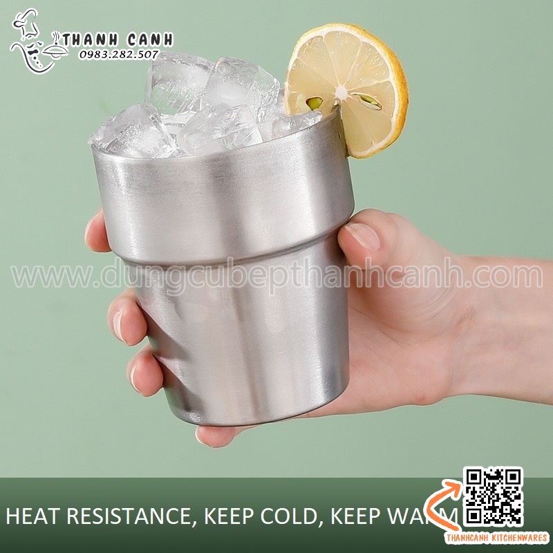 Cốc inox hai lớp