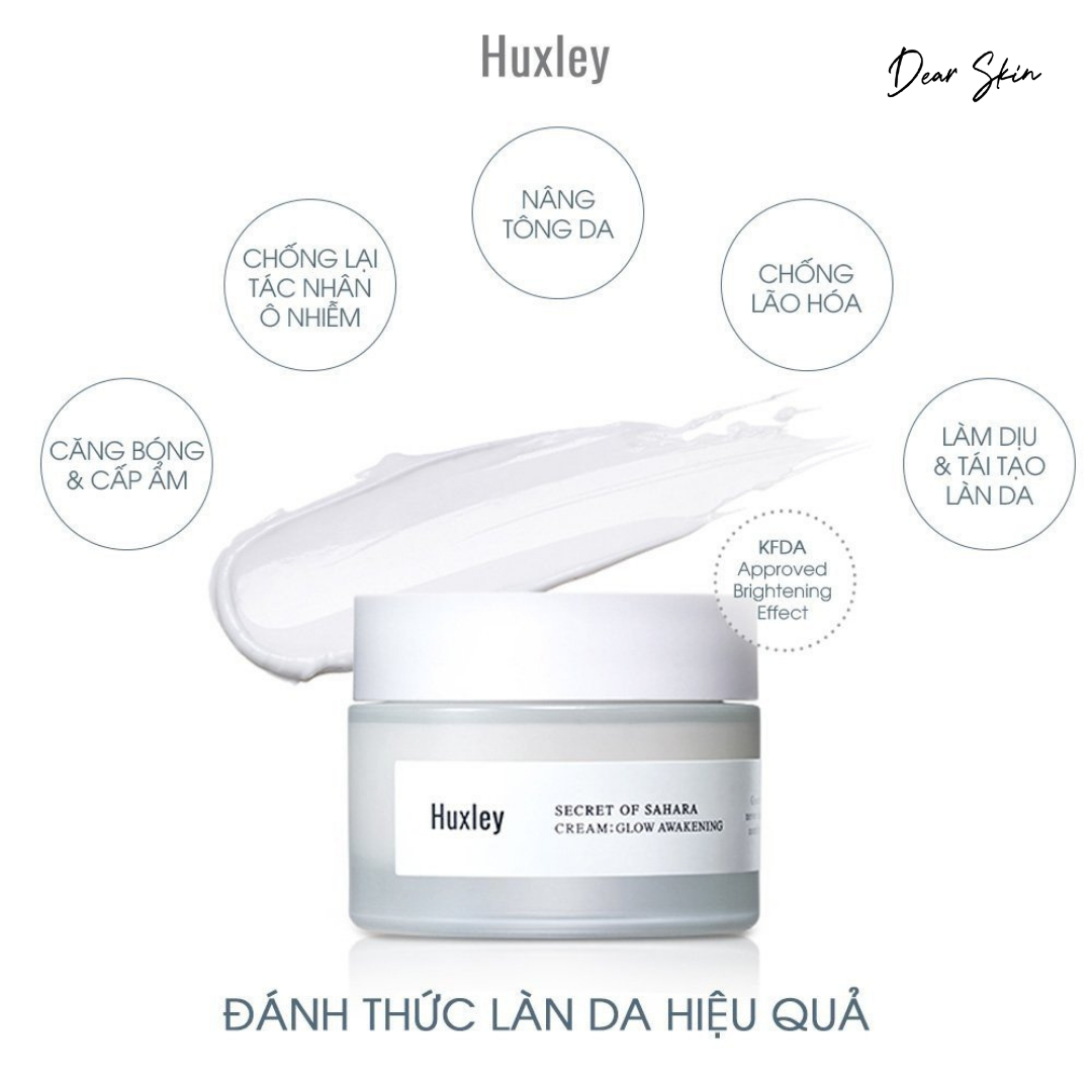 Huxley Glow Awakening Cream Kem Dưỡng Trắng Da 50ml | Dear Skin