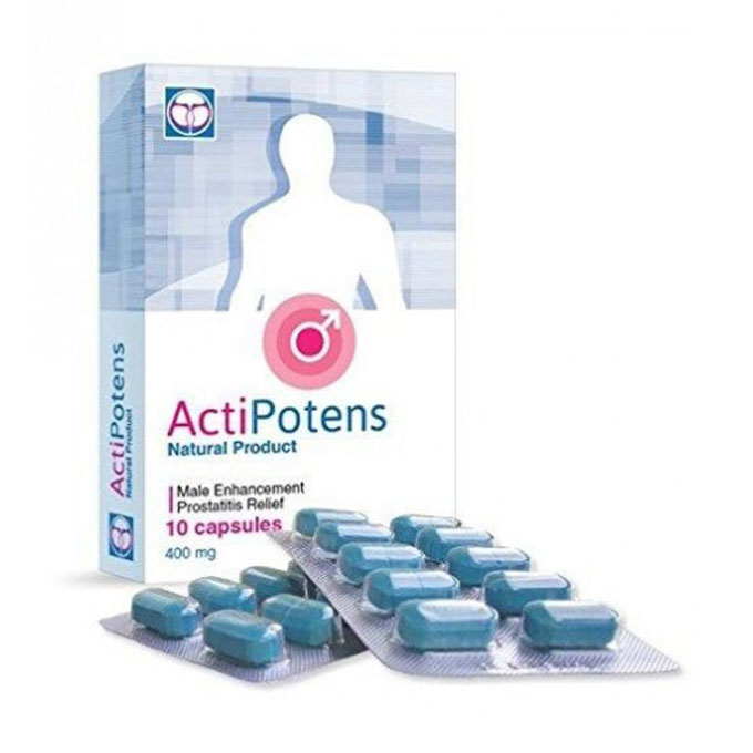 ActiPotens 400mg tăng cường sinh lý nam, Hộp 10 viên
