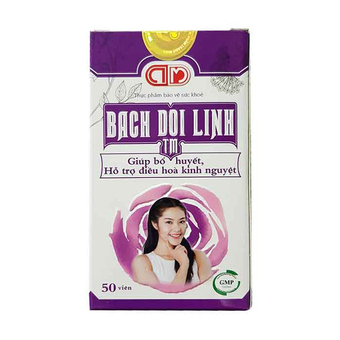 Bạch Đới Linh hỗ trợ điều trị các bệnh phụ khoa, Hộp 50 viên