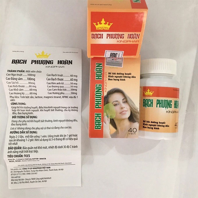 Bạch Phượng Hoàn Kingphar, Hộp 30 viên