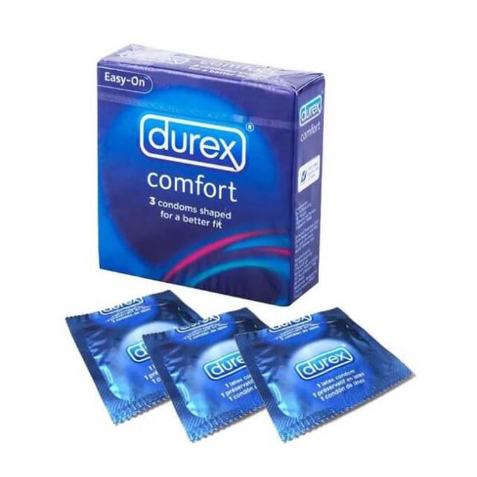 Bao cao su Durex Comfort, Hộp 3 cái