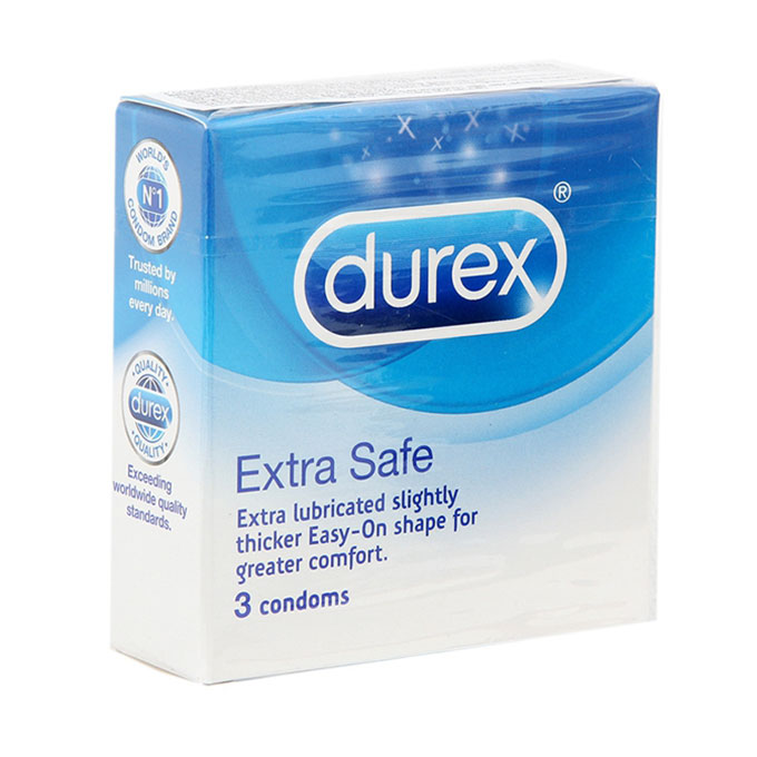 Bao cao su Durex Extra Safe, Hộp 3 cái