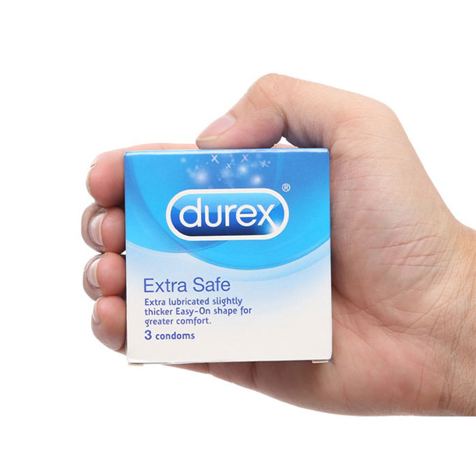 Bao cao su Durex Extra Safe, Hộp 3 cái