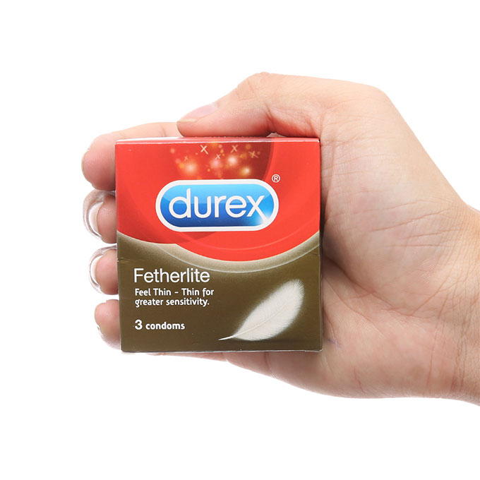 Bao cao su Durex Fetherlite, Hộp 3 cái