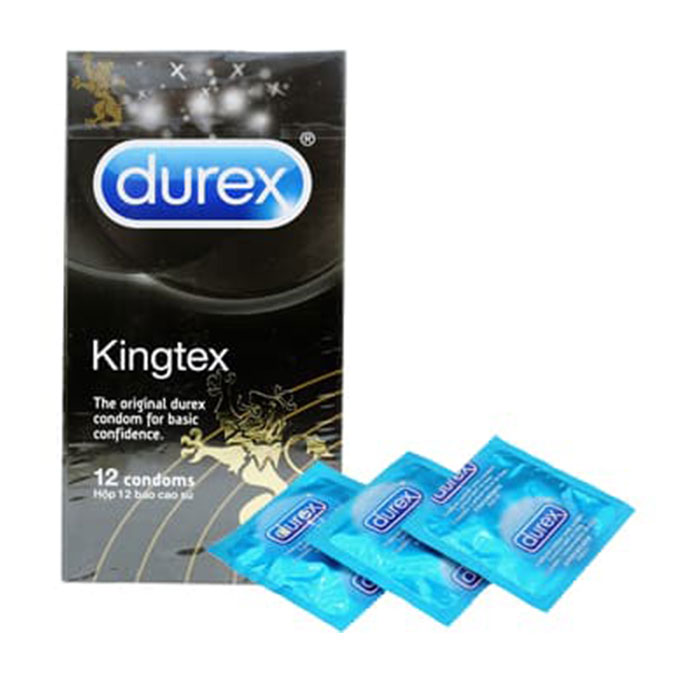 Bao Cao Su Durex Kingtex, Hộp 12 cái