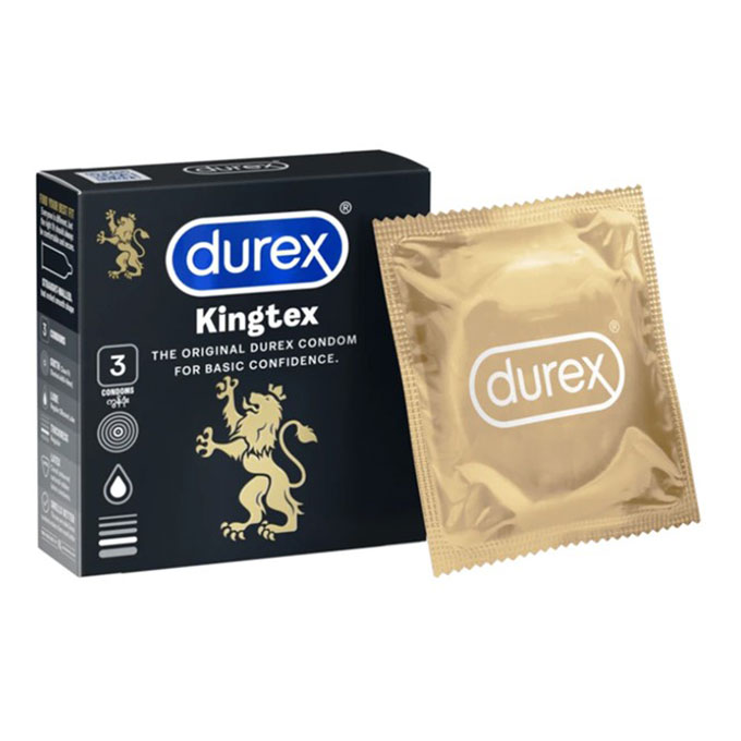 Bao cao su Durex Kingtex, Hộp 3 cái