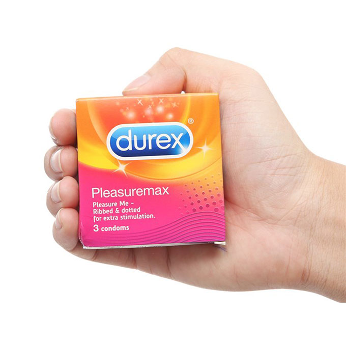 Bao cao su Durex Pleasuremax, Hộp 3 cái