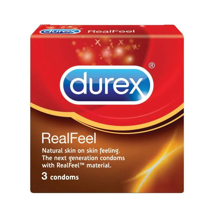 Bao cao su Durex RealFeel, Hộp 3 cái