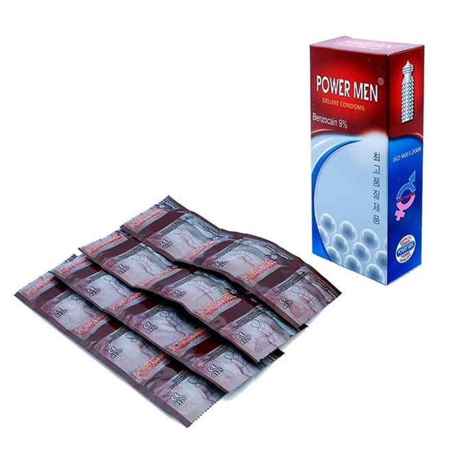 Bao cao su PowerMen Ngọc trai, Hộp 12 cái