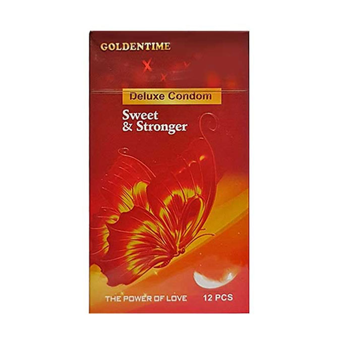Bao cao su Goldentime Sweet And Stronger, Hộp 12 cái
