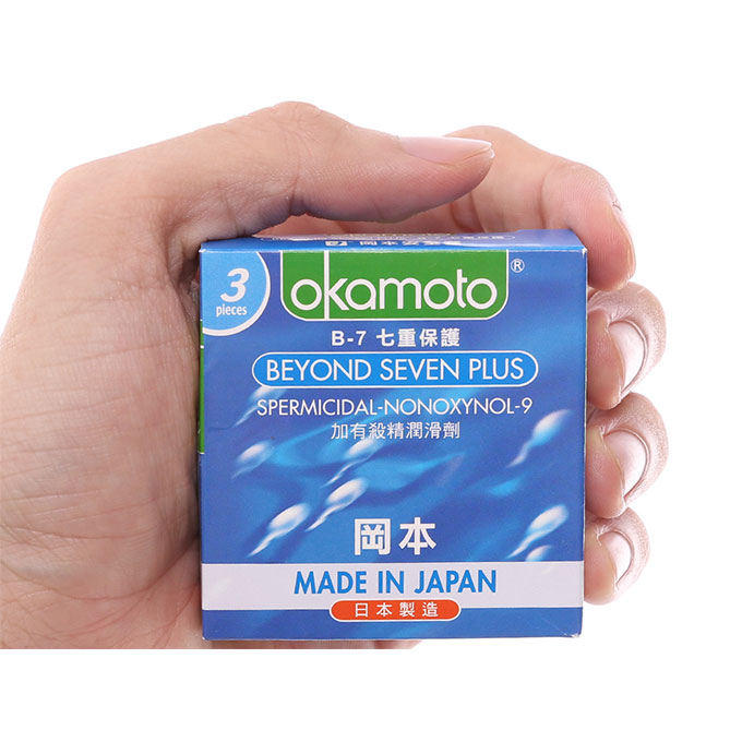 Bao Cao Su Okamoto Beyond Seven Plus, Hộp 3 cái