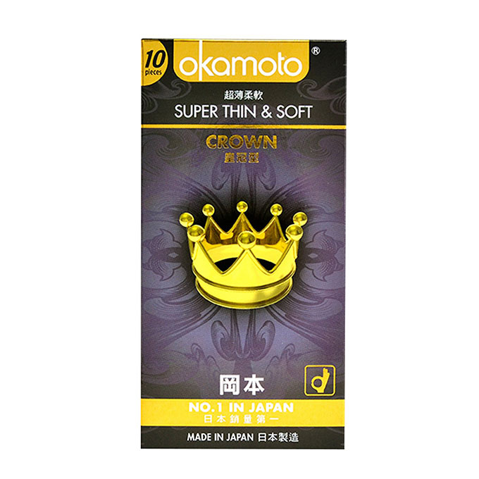 Bao cao su Okamoto Crown, Hộp 10 cái
