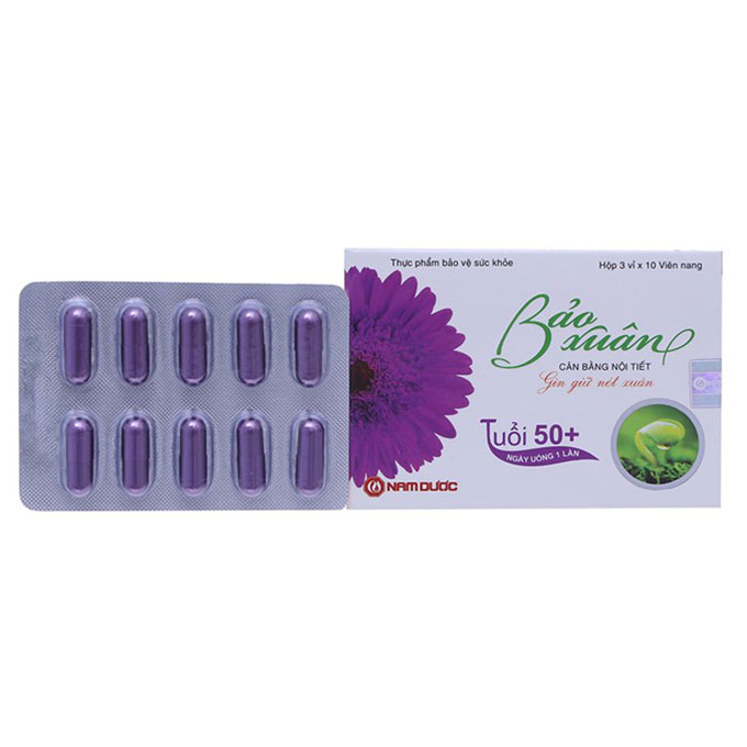 Bảo Xuân cân bằng nội tiết tố nữ tuổi 50+, Hộp 3 vỉ x 10 viên