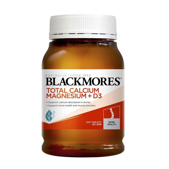Blackmores Total Calcium & Magnesium + D3, Hộp 200 viên